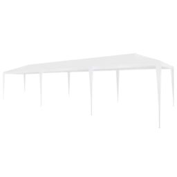 Berkfield Home Party Tent 3x9 m PE White - thumbnail 1