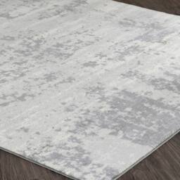 Livabliss Monaco-Abstract Grey Ivory Blue Modern Marble Living Dining Bedroom Rug - Size: 60 cm x 90 cm - thumbnail 6