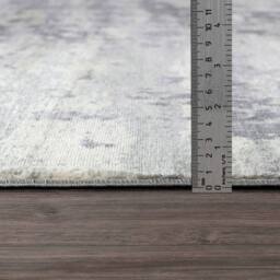 Livabliss Monaco-Abstract Grey Ivory Blue Modern Marble Living Dining Bedroom Rug - Size: 60 cm x 90 cm - thumbnail 7