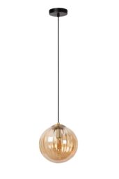 Lucide 'MONSARAZ' Dimmable Adjustable Stylish Retro Indoor Pendant Lamp 1xE27 in Amber - thumbnail 2