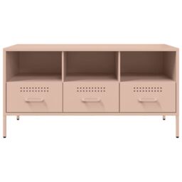 Berkfield Home TV Cabinet Pink 100.5x39x50.5 cm Steel - thumbnail 6