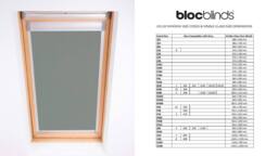 Bloc Blinds Blackout Blind for Velux Roof Window - Dark Grey in Silver - Size: U04 - thumbnail 4