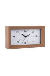 PRESENT TIME Karlsson Alarm Clock Lujo Rectangle - Mocha Brown - thumbnail 4
