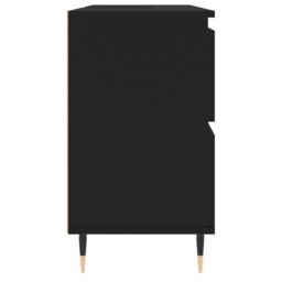 Berkfield Home Bathroom Cabinet Black 80x33x60 cm Engineered Wood - Size: 80 x 33 x 60 cm - thumbnail 6