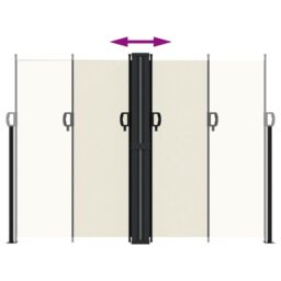Berkfield Home Retractable Side Awning Cream 180x1200 cm - thumbnail 5