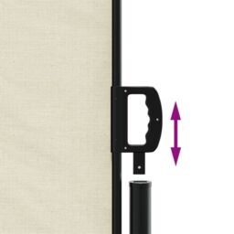 Berkfield Home Retractable Side Awning Cream 180x1200 cm - thumbnail 6
