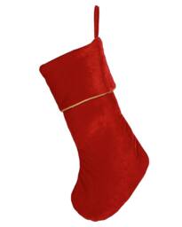Dibor Set of 4 Red Knightsbridge Velvet Xmas Gift Christmas Stocking - Size: 4 Pack - thumbnail 2