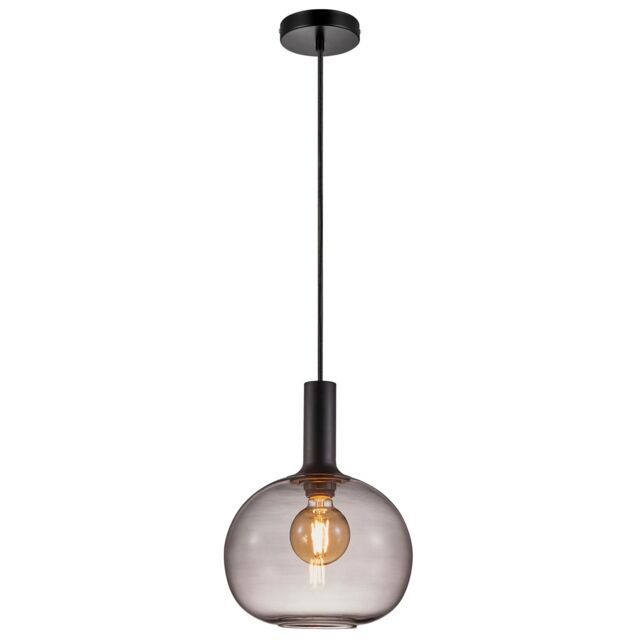 Nordlux Modern Indoor Pendant Light Black Glass E27 Hand Blown - Mains Powered, IP20 - image 1