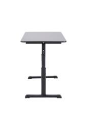 Living and Home Height Adjustable Office Desk, Manual Lift, 80/100cm in Black - Size: 100 cm x 60 cm - thumbnail 5