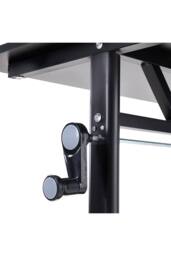 Living and Home Height Adjustable Office Desk, Manual Lift, 80/100cm in Black - Size: 100 cm x 60 cm - thumbnail 8