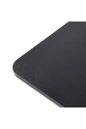 Living and Home Height Adjustable Office Desk, Manual Lift, 80/100cm in Black - Size: 100 cm x 60 cm - thumbnail 7