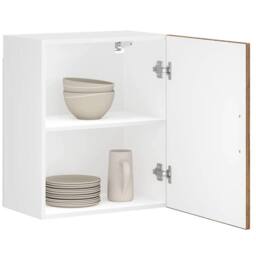 Berkfield Home Kitchen Wall Cabinets 2 pcs¬†Porto Old Wood Engineered Wood in Brown - thumbnail 2