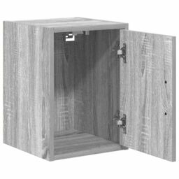 Berkfield Home Garage Wall Cabinets 2 pcs Grey Sonoma Engineered Wood - thumbnail 5