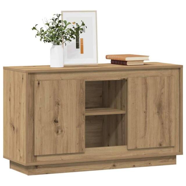 Berkfield Home Sideboard Artisan Oak 102x35x60 cm Engineered Wood in Brown - Size: 102 x 35 x 60 cm - image 1