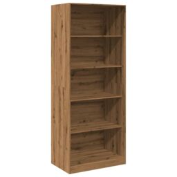 Berkfield Home Wardrobe Artisian Oak 80x50x200 cm Engineered Wood in Brown - Size: 80 x 50 x 200 cm - thumbnail 2