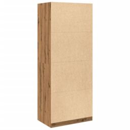 Berkfield Home Wardrobe Artisian Oak 80x50x200 cm Engineered Wood in Brown - Size: 80 x 50 x 200 cm - thumbnail 6