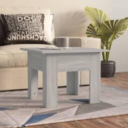 Berkfield Home Modern Coffee Table Grey Sonoma 55x55x42 cm Engineered Wood - Size: 55 x 55 x 42 cm - thumbnail 2