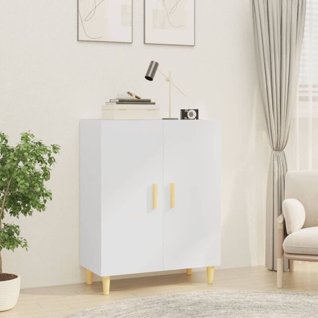Berkfield Home Sideboard White 70x34x90 cm Engineered Wood - Size: 70 x 34 x 90 cm - image 1