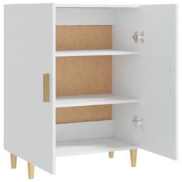Berkfield Home Sideboard White 70x34x90 cm Engineered Wood - Size: 70 x 34 x 90 cm - thumbnail 5