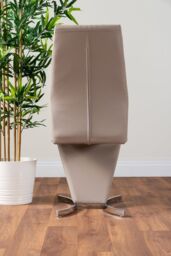 FurnitureboxUK Carson White Marble Effect Dining Table & 6 Willow Chairs in Beige - thumbnail 6