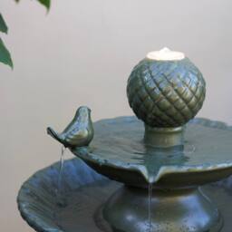 Primrose Perchnig Bothwell Birds 3 Tier Water Fountain in Green - thumbnail 3