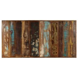 Berkfield Home Dining Table 140x70x75 cm Solid Reclaimed Wood - Size: 140 x 70 x 75 cm - thumbnail 5