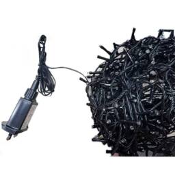 Voltico 100 LED Battery Operated Timer String Lights Dark Green Wire - Size: 10m - thumbnail 4