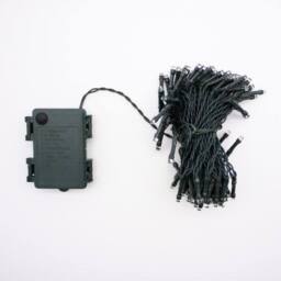 Voltico 100 LED Battery Operated Timer String Lights Dark Green Wire - Size: 10m - thumbnail 6