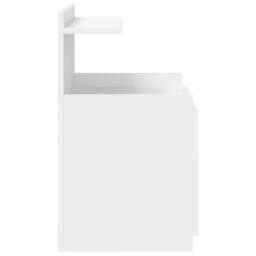 Berkfield Home Durable Bedside Cabinets 2 pcs with 2 Drawers White 40x36.5x62 cm - thumbnail 7