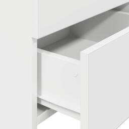Berkfield Home Durable Bedside Cabinets 2 pcs with 2 Drawers White 40x36.5x62 cm - thumbnail 9