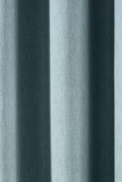Fusion 'Sorbonne' 100% Cotton Light Filtering Plain Dyed Eyelet Curtains in Duck Egg Blue - Size: 168 cm width x 137 cm drop - thumbnail 3
