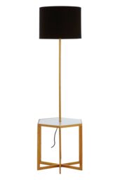 Orsina Floorstanding Lamp, Adjustable Modern LED Standing Light, Slim Metal Frame Floor Lamp for Living Room in Gold - thumbnail 3