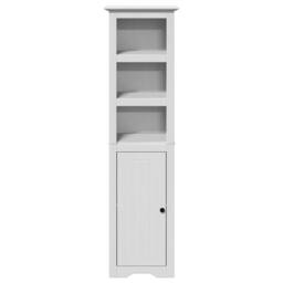 Berkfield Home Durable Bathroom Cabinet BODO White 44x30x160 cm - Size: 44 x 30 x 160 cm - thumbnail 4