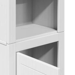 Berkfield Home Durable Bathroom Cabinet BODO White 44x30x160 cm - Size: 44 x 30 x 160 cm - thumbnail 7