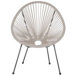 Wyld and Coco Living Papasan Chair Set Light Grey - Indoor Outdoor - thumbnail 5