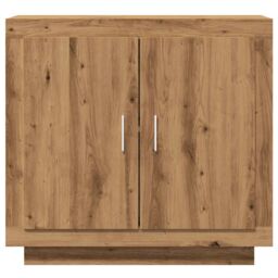 Berkfield Home Sideboard Artisan Oak 80x40x75 cm Engineered Wood in Brown - Size: 80 x 40 x 75 cm - thumbnail 4