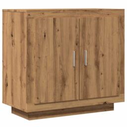 Berkfield Home Sideboard Artisan Oak 80x40x75 cm Engineered Wood in Brown - Size: 80 x 40 x 75 cm - thumbnail 2