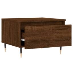 Berkfield Home Coffee Tables 2 pcs Brown Oak 50x46x35 cm Engineered Wood - Size: 50 x 46 x 35 cm - thumbnail 7