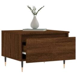 Berkfield Home Coffee Tables 2 pcs Brown Oak 50x46x35 cm Engineered Wood - Size: 50 x 46 x 35 cm - thumbnail 4
