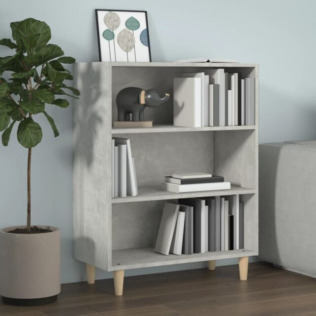 Berkfield Home Sideboard Concrete Grey 69.5x32.5x90 cm Engineered Wood - image 1