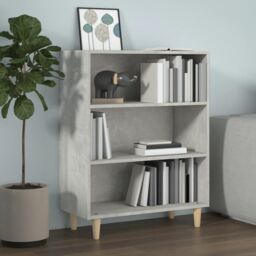 Berkfield Home Sideboard Concrete Grey 69.5x32.5x90 cm Engineered Wood - thumbnail 1