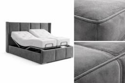 PARADISE BEDS LTD York Electric Adjustable Comfortable Bed with Headboard & Mattress in Grey - Size: Single - thumbnail 7