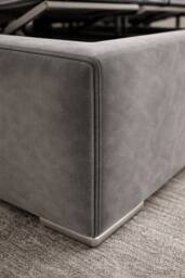 PARADISE BEDS LTD York Electric Adjustable Comfortable Bed with Headboard & Mattress in Grey - Size: Single - thumbnail 4