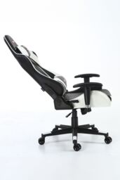 GTForce Pro FX Reclining Sports Racing Office Desk Faux Leather Gaming Chair in White - thumbnail 3