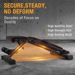 NESTLUNE 660LBS Weight Bench Strength Training Full in Black - Size: 0-12 m - thumbnail 4