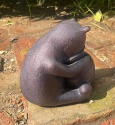 Inspirational Gifting Winnie-The-Pooh Ornament Sculpture For A Home or Garden in Bronze - thumbnail 5