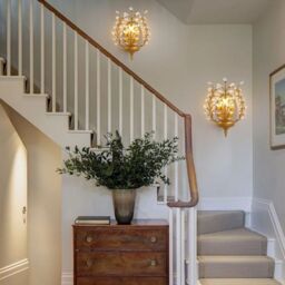 Garwarm Crystal Steel Flush Mounted Sconce in Gold - thumbnail 8