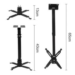Nordara Universal Projector Ceiling Wall Mount Bracket Tilt Extendable in Black - thumbnail 2