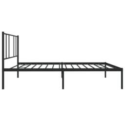 Berkfield Home Metal Bed Frame with Headboard Black 90x190 cm Single - thumbnail 7