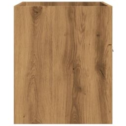 Berkfield Home Bathroom Sink Cabinet Artisan Oak 90x38.5x46 cm Engineered Wood in Brown - thumbnail 5